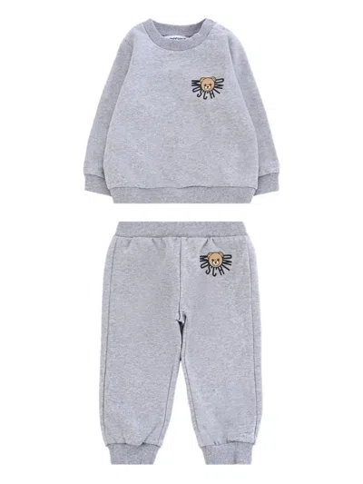 Moschino Babies' Teddy-print Tracksuit Set In Blue