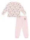 Moschino Teddy-print Tracksuit Set In Pink