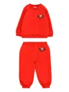 Moschino Teddy-print Tracksuit Set In Red