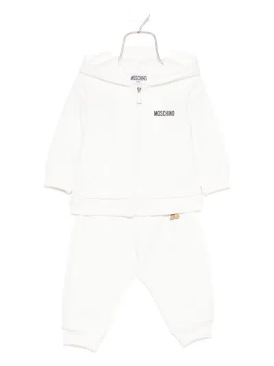Moschino Babies' Teddy-print Tracksuit Set In White