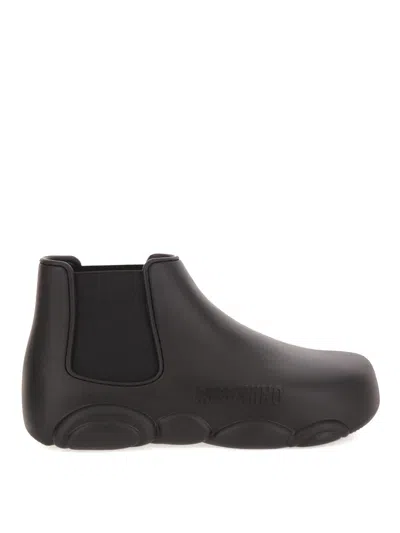 Moschino Teddy Pvc Boot In Animal Print
