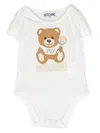 Moschino Teddy Short-sleeve Babygrows In White