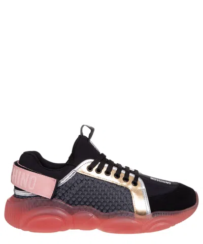 Moschino Teddy Sneakers In Black