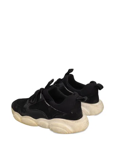 Pre-owned Moschino Teddy Sneakers In Black