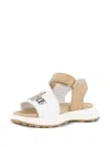 Moschino Teddy Strap Sandals In White