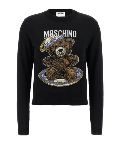 MOSCHINO MOSCHINO TEDDY INTARSIA JUMPER