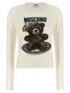 Moschino Crew Neck Sweater With Teddy Bear Motif