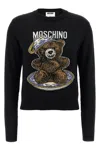 Moschino Crew Neck Teddy Bear Knitwear In Multi