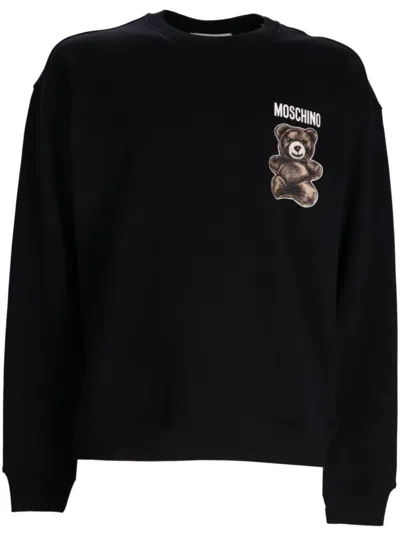 Moschino Adrian Bear Sweatshirt In Black
