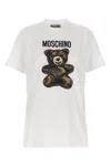 Moschino Logo Printed Cotton Jersey T-shirt