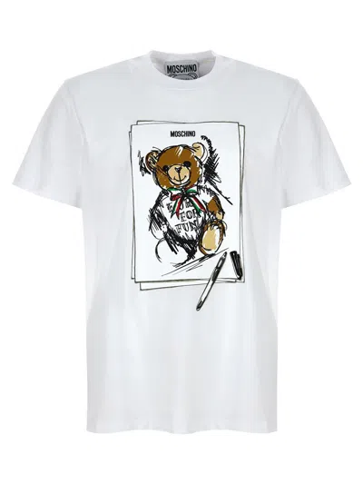 Moschino Short-sleeved T-shirt In Gray