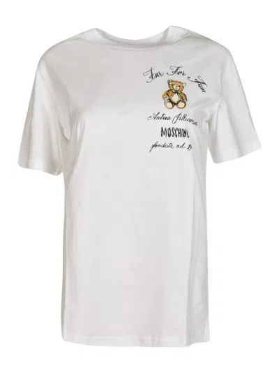 Moschino Teddy T-shirt In White