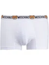 Moschino Teddy Waistband Brief Boxers In White