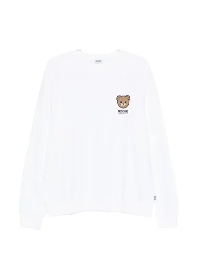 Moschino Teddy-motif Sweatshirt In White