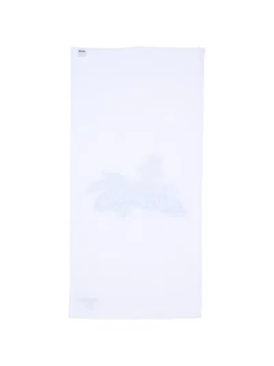 Moschino Kids' Teddy-print Beach Towel In White