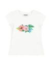 Moschino Teen Toddler Girl T-shirt White Size 6 Cotton, Elastane In White