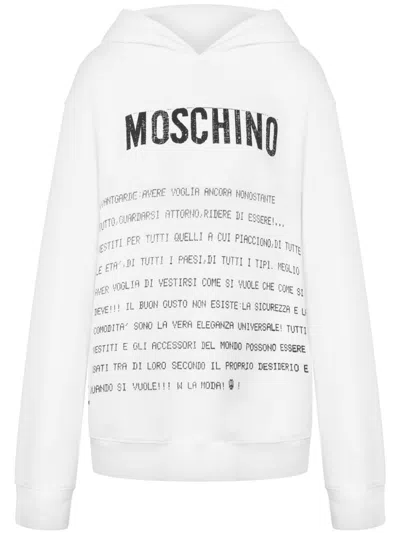 MOSCHINO TEXT-PRINT HOODIE