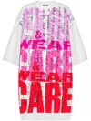 Moschino Text-print Mini Dress In White