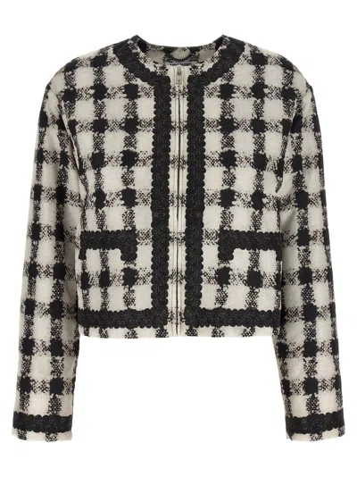 MOSCHINO TEXTURE PRINT JACKET