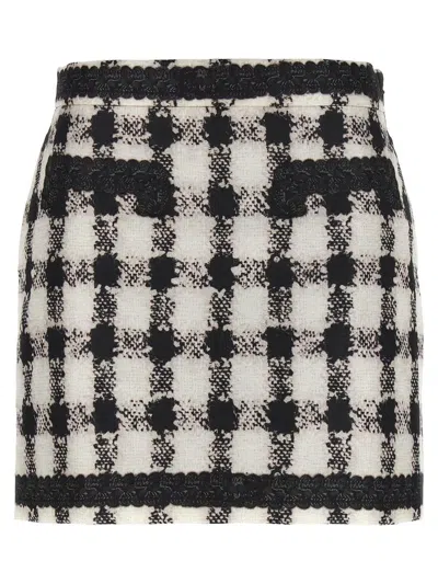MOSCHINO MOSCHINO 'TEXTURE' PRINT MINI SKIRT