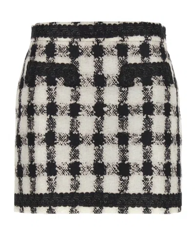 MOSCHINO MOSCHINO TEXTURE PRINT PADDED MINI SKIRT
