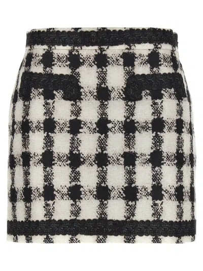 MOSCHINO 'TEXTURE' PRINT MINI SKIRT