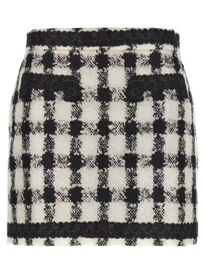 MOSCHINO TEXTURE PRINT MINI SKIRT