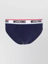 Moschino Textured Waistband Underwear And Socks Set In Blue
