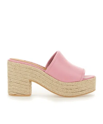 MOSCHINO THICK SOLED HIGH-HEELED SANDALS