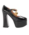 Moschino Thick-soled High Heels In Black