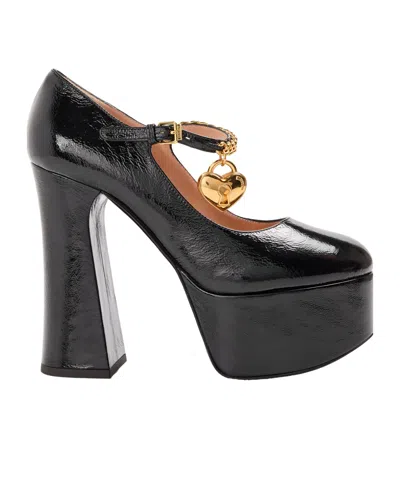 Moschino Thick-soled High Heels In Black