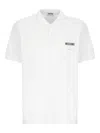 Moschino Polo Collar Short Sleeves T-shirt In White