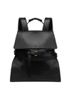 Moschino Flap Backpack With Adjustable Straps And Top Handle In Black