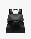 Moschino Flap Backpack With Adjustable Straps And Top Handle In Black