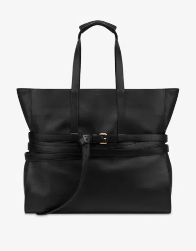 Moschino Tie Me Bag In Black