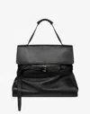 Moschino Tie Me Nappa Leather Tote Bag In Black