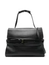 Moschino Women Tie Me Medium Shoulder Bag In Black