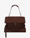 Moschino Tie Me Bag Medium In Brown