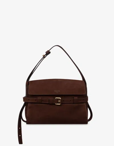 Moschino Tie Me Bag Shoulder In Brown