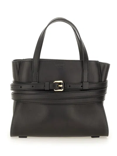 Moschino "tie Me" Bag Small In Black