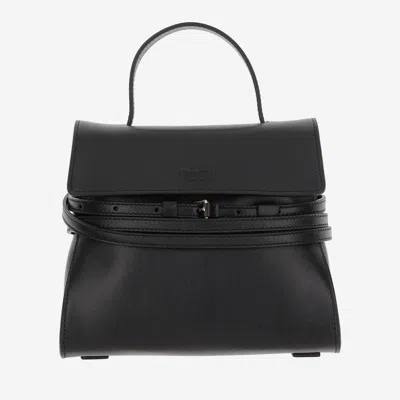 Moschino Tie Me Bag Small Handbag In Black