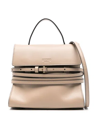 Moschino Tie Me Bag Small In Neutrals