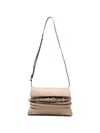 Moschino Belt Detail Rectangular Shoulder Bag In Brown