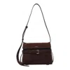 Moschino Leather Shoulder Bag With Belt In Brown