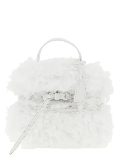 Moschino Tie Me Handbag In White