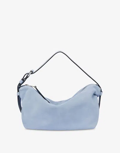 Moschino Tie Me Hobo Bag In Blue