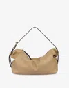 Moschino Tie Me Hobo Bag In Sand