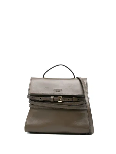 Moschino Tie Me Leather Tote Bag