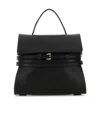 Moschino Structured Sheepskin Shoulder Bag In Black