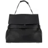 Moschino Logo-embossed Leather Shoulder Bag In Black